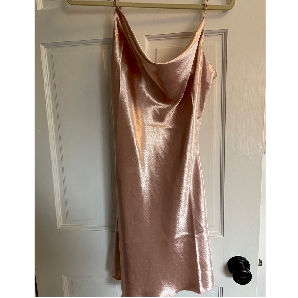 TCEC SATIN SLIP DRESS